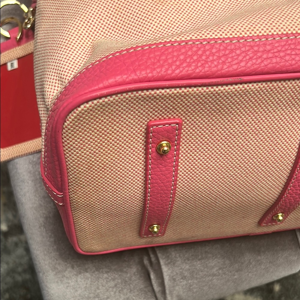 Dooney & Bourke Pink and Cream Women's Tote Bag nwot! - Picture 9 of 15